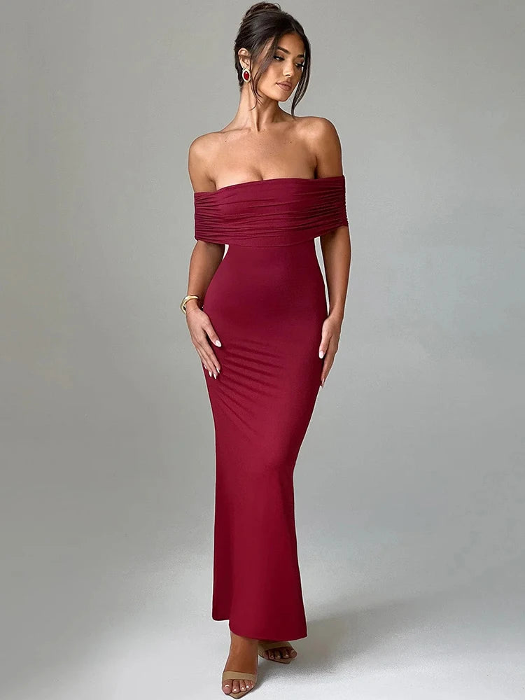 Strapless Backless Sexy Maxi Dress – Bold & Elegant