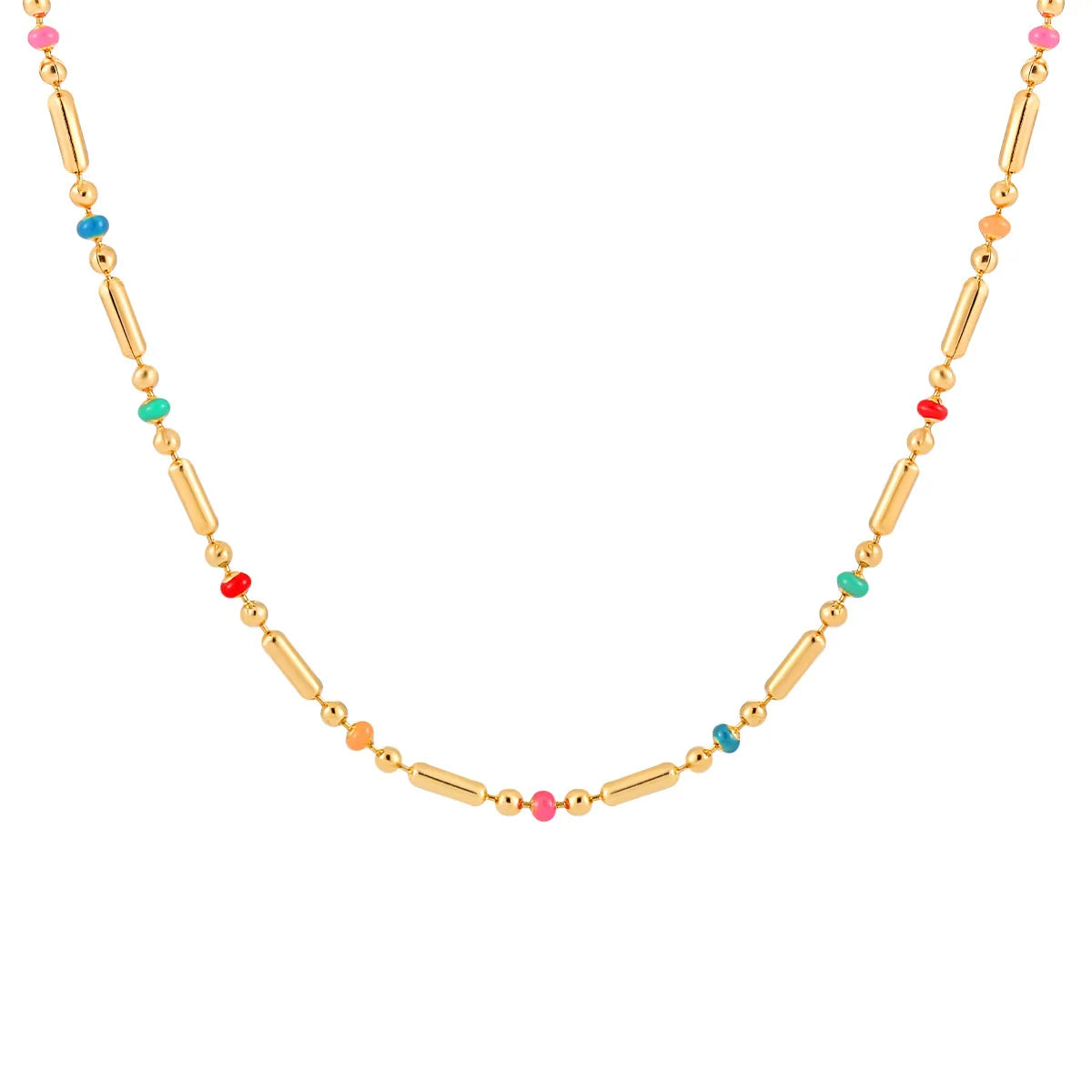 Minimalist Tiny Hearts Choker – Delicate Gold-Plated Necklace